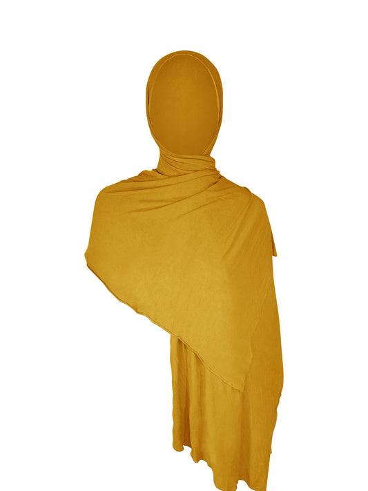 SoftWrap Jersey Hijab - Mustard Yellow