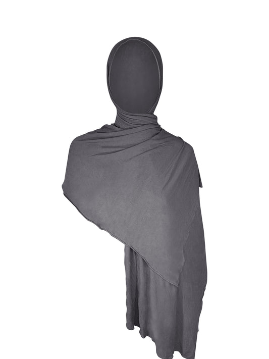 SoftWrap Jersey Hijab - Deep Grey