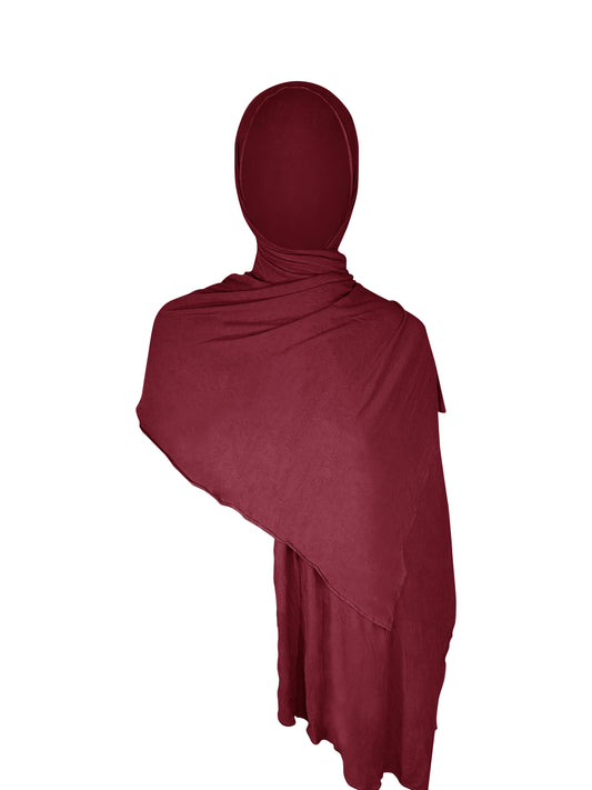 SoftWrap Jersey Hijab - Burgandy