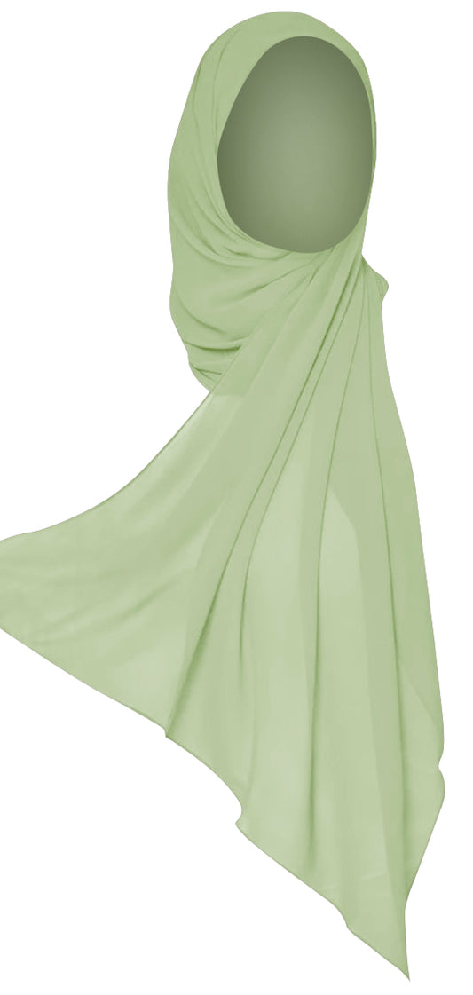 Luxette Georgette Hijab - Minty