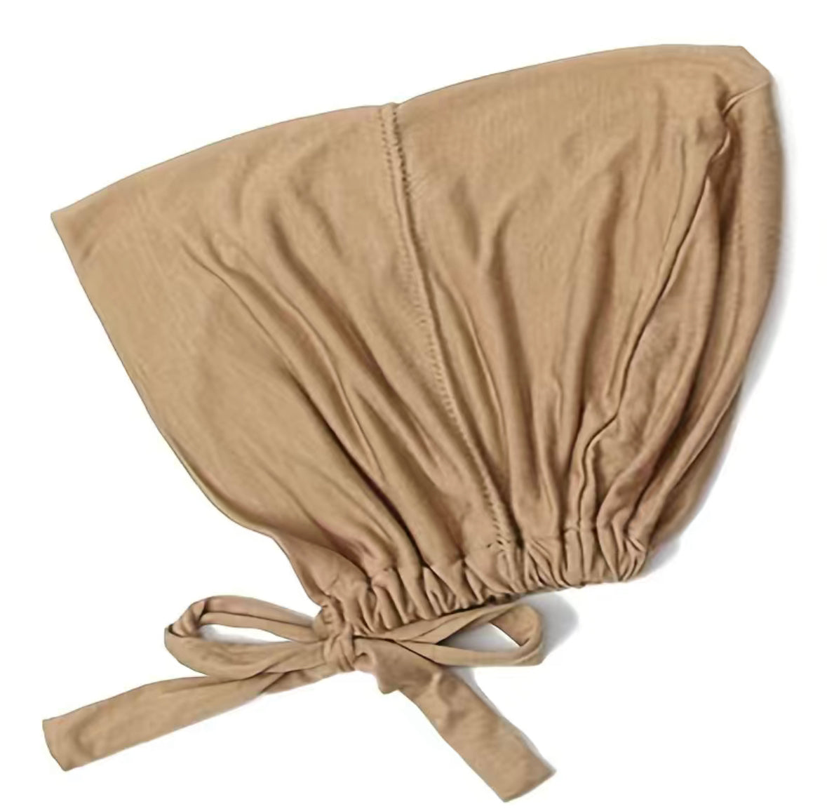 Satin Lined Hijab Cap - Nude