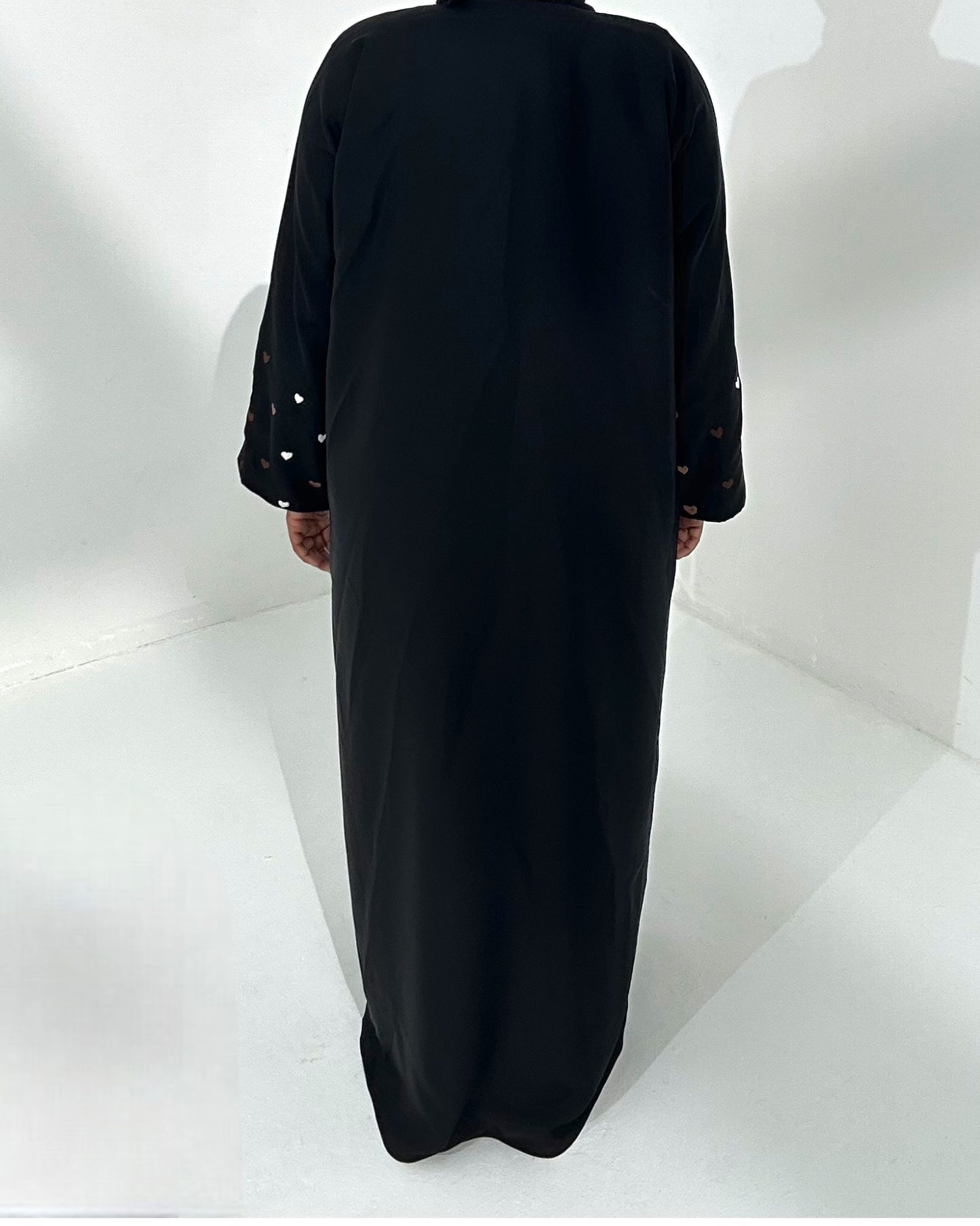 HeartHaven Nidha Open Abaya - Black