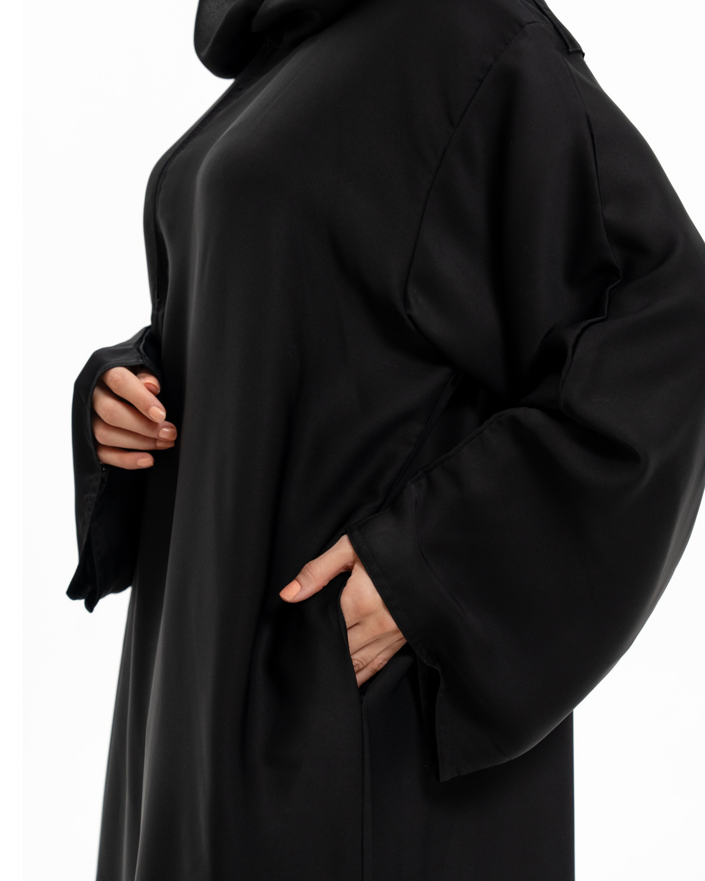 Black ZipForm Comfort Nursing Abaya