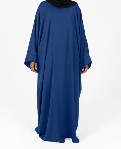 Pre-Order SilkCascade Butterfly Abaya - Navy Blue