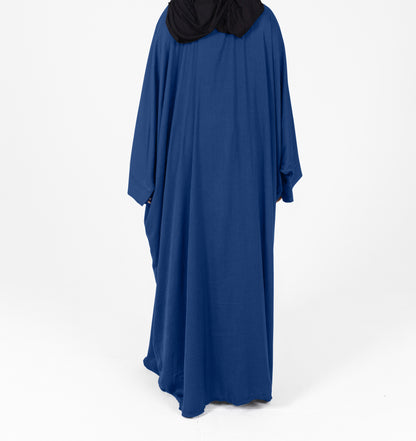 Pre-Order SilkCascade Butterfly Abaya - Navy Blue