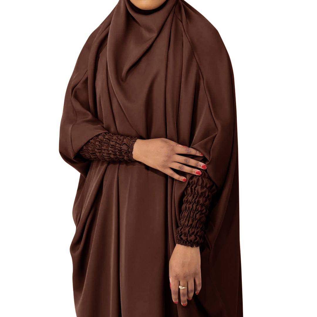 One Piece Nidha Jilbab with Elastic Arm Design